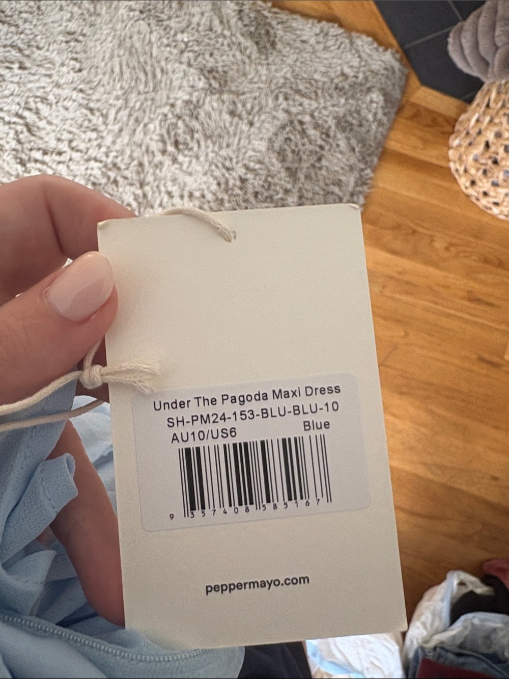 Peppermayo Light Blue Halter Maxi Dress - Picture 6 of 6